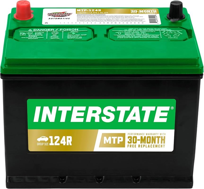Interstate Batteries Group 124R Car Battery, 12V 700 CCA Replacement w