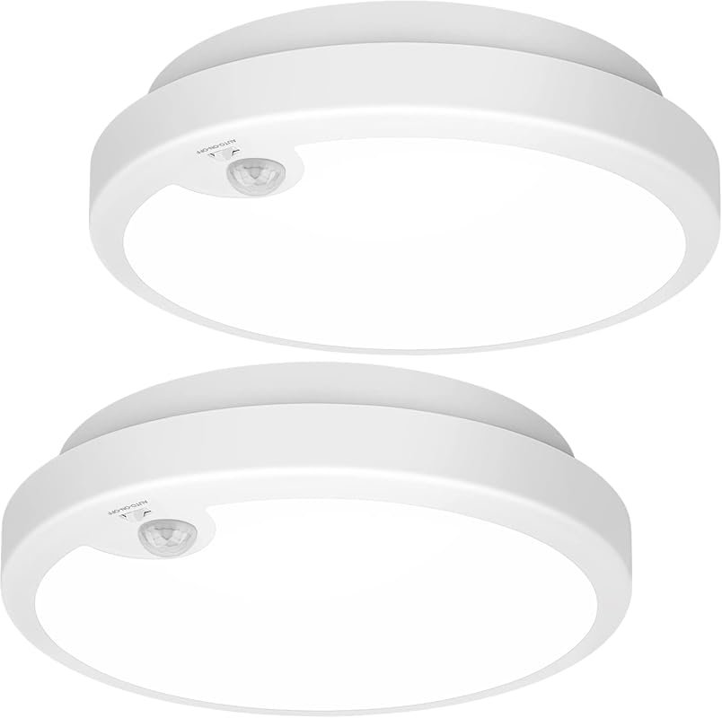 Battery Operated 7.2-Inch LED Flush Mount Ceiling Light, 400LM Wireles