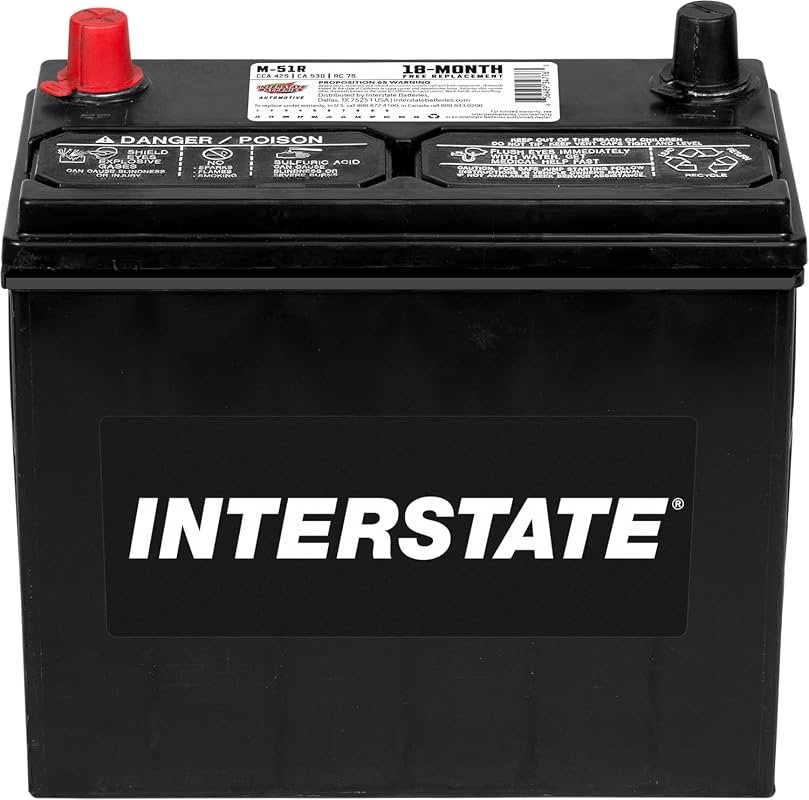 Interstate Batteries Group 51R Car Battery, 12V 425 CCA Replacement wi