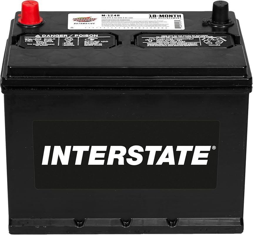 Interstate Batteries Group 124R Car Battery, 12V 700 CCA Replacement w