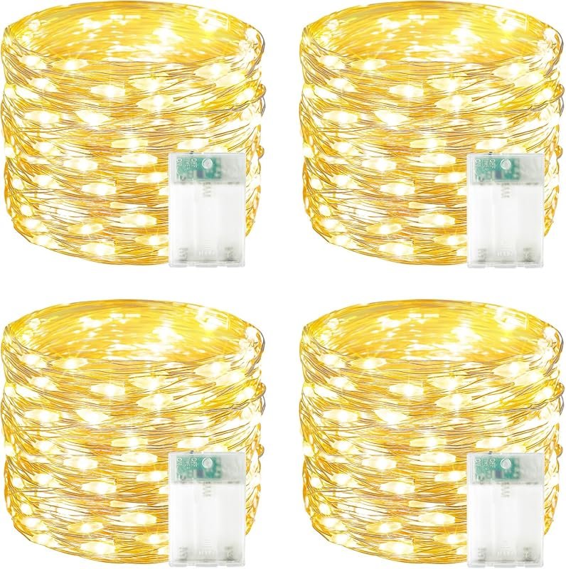 4 Pack 60 LED Fairy Lights