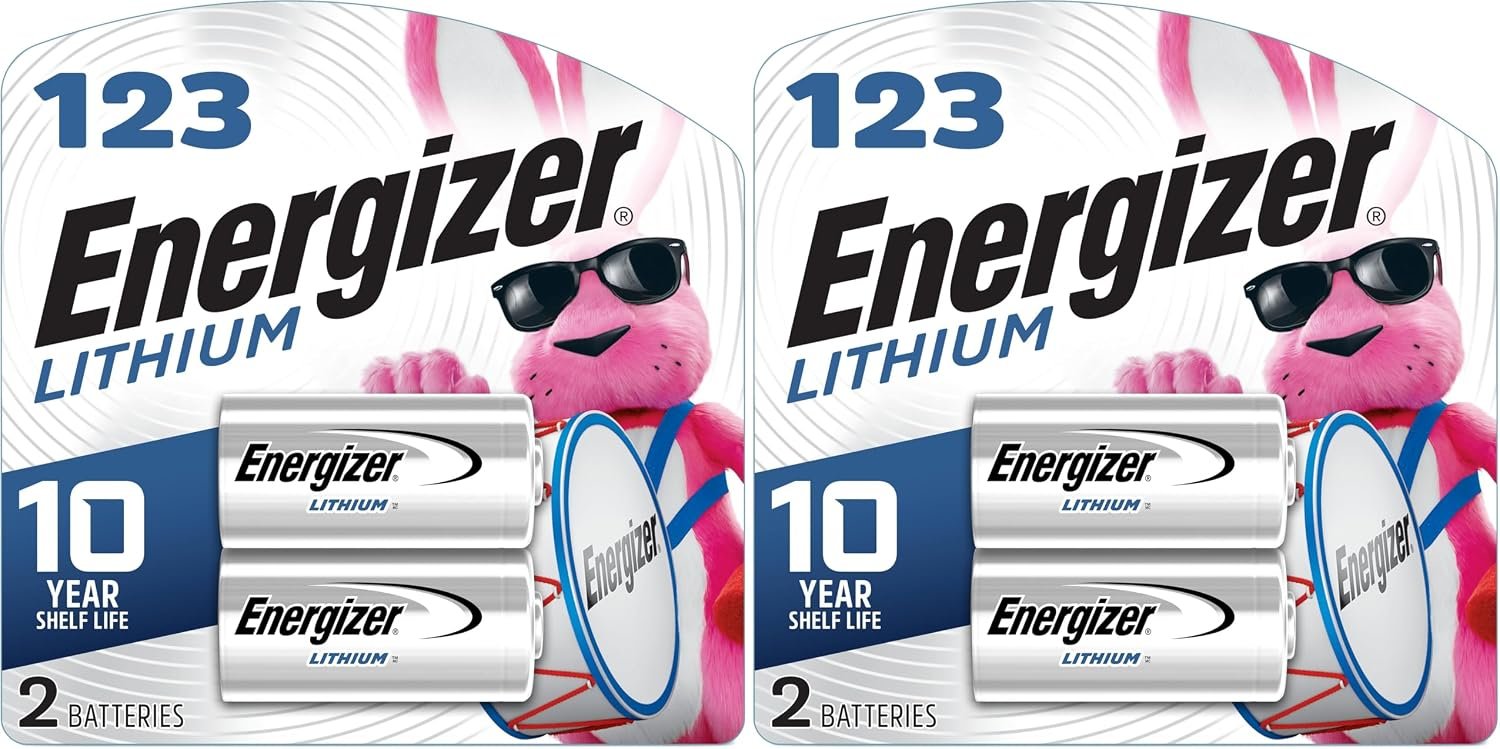 Energizer 123 Lithium 3V Photo Batteries, Long-Lasting Premium Power f