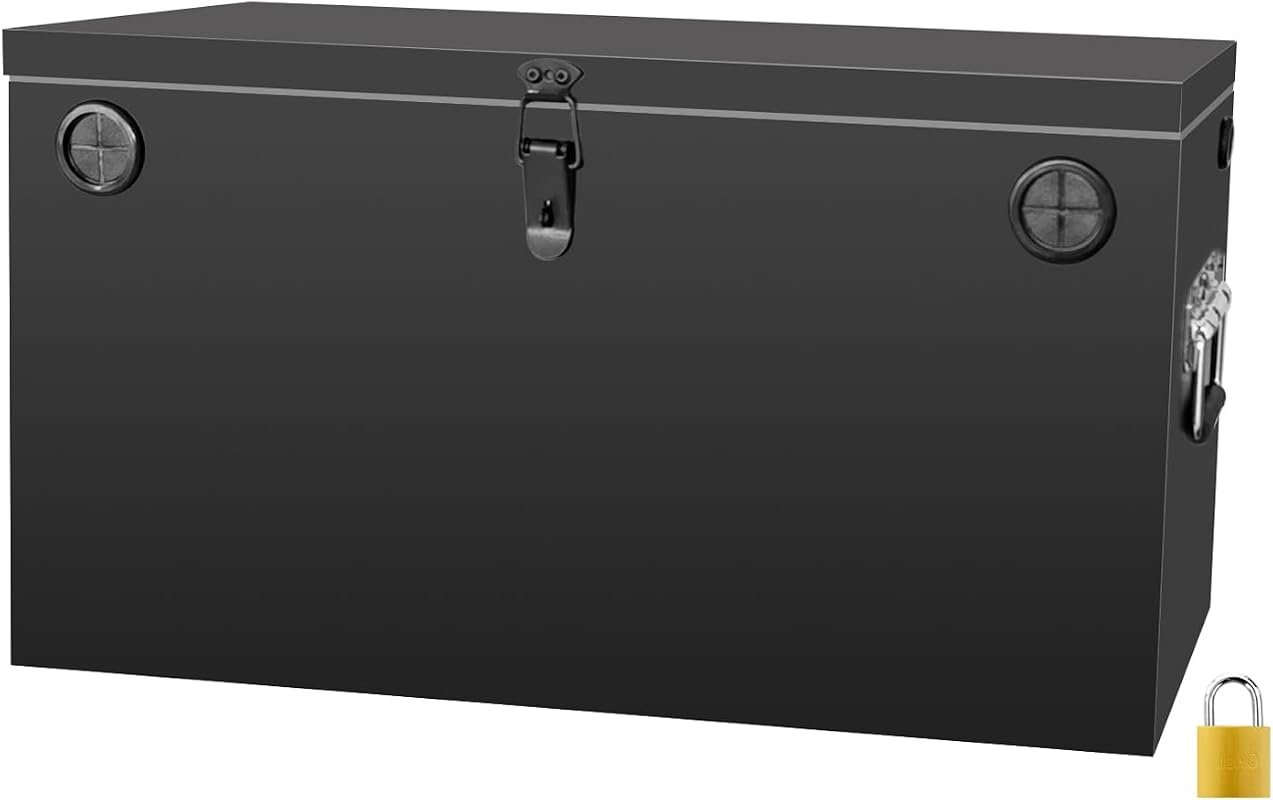 Peastorm Dual Battery Relocation Kit, 12V Waterproof Steel Battery Box
