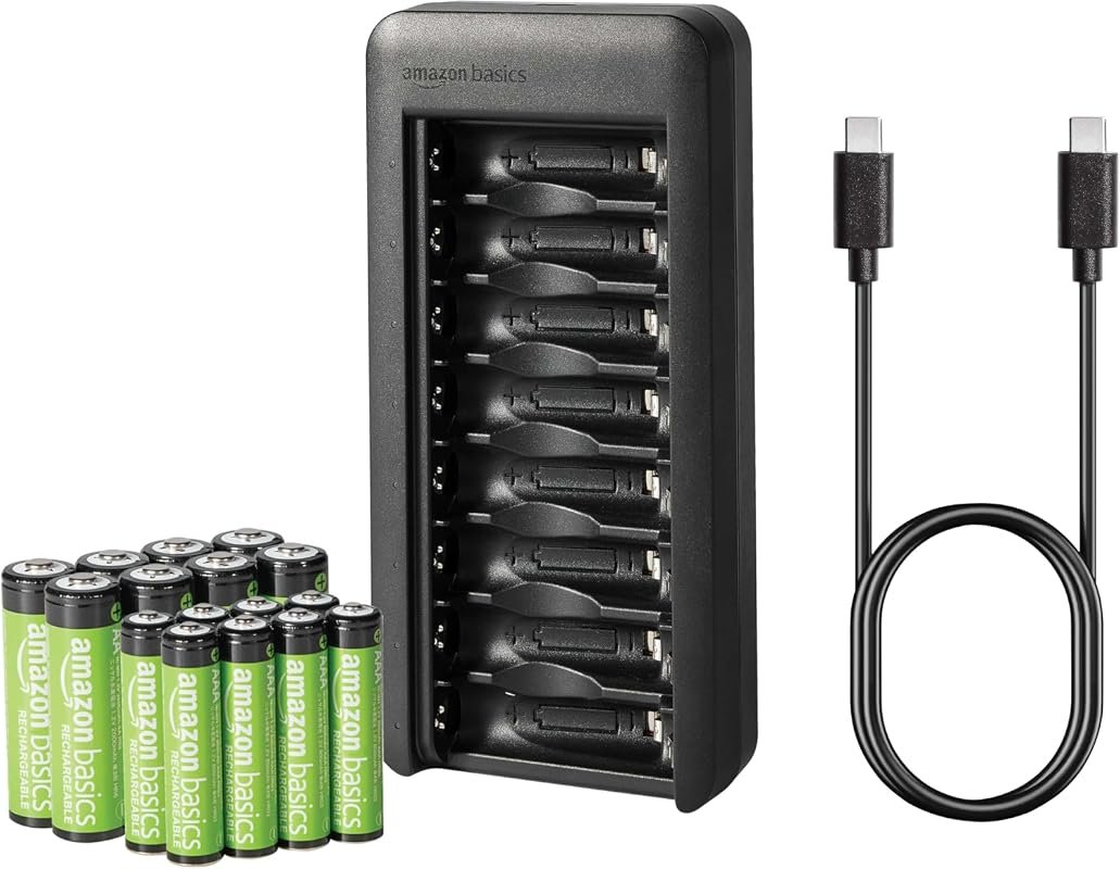 Amazon Basics 16-Pack Battery Charger