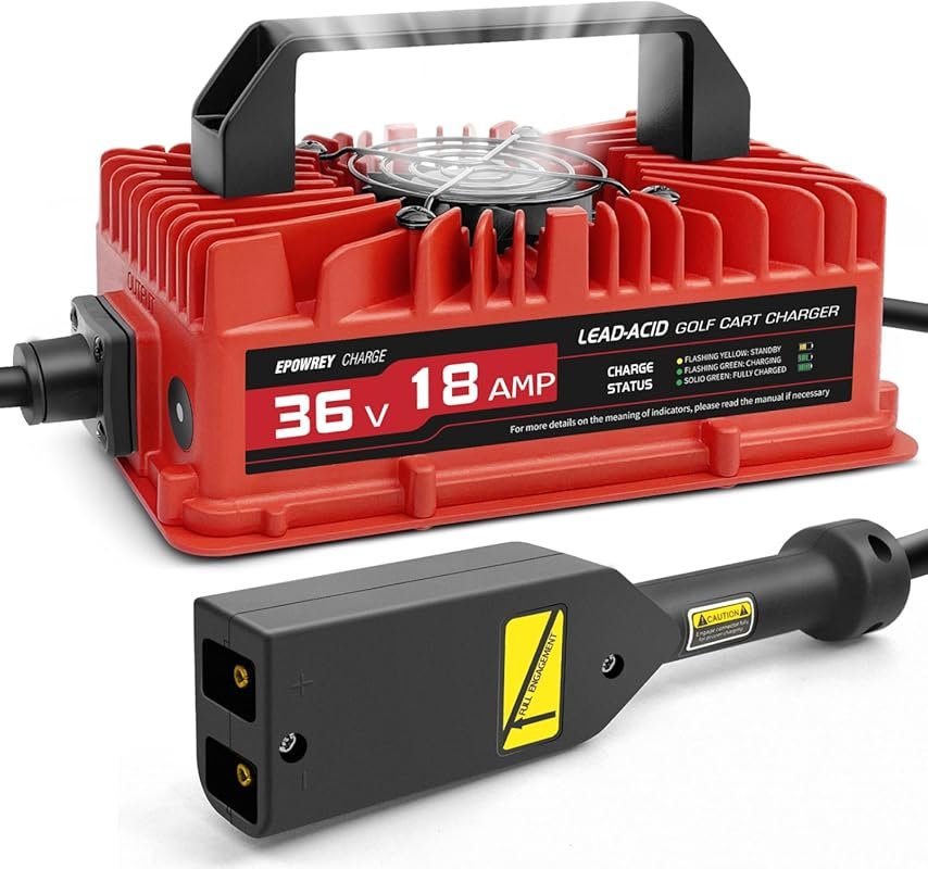 EPOWREY 18 AMP 36 Volt Golf Cart Battery Charger for EZGO TXT Models w