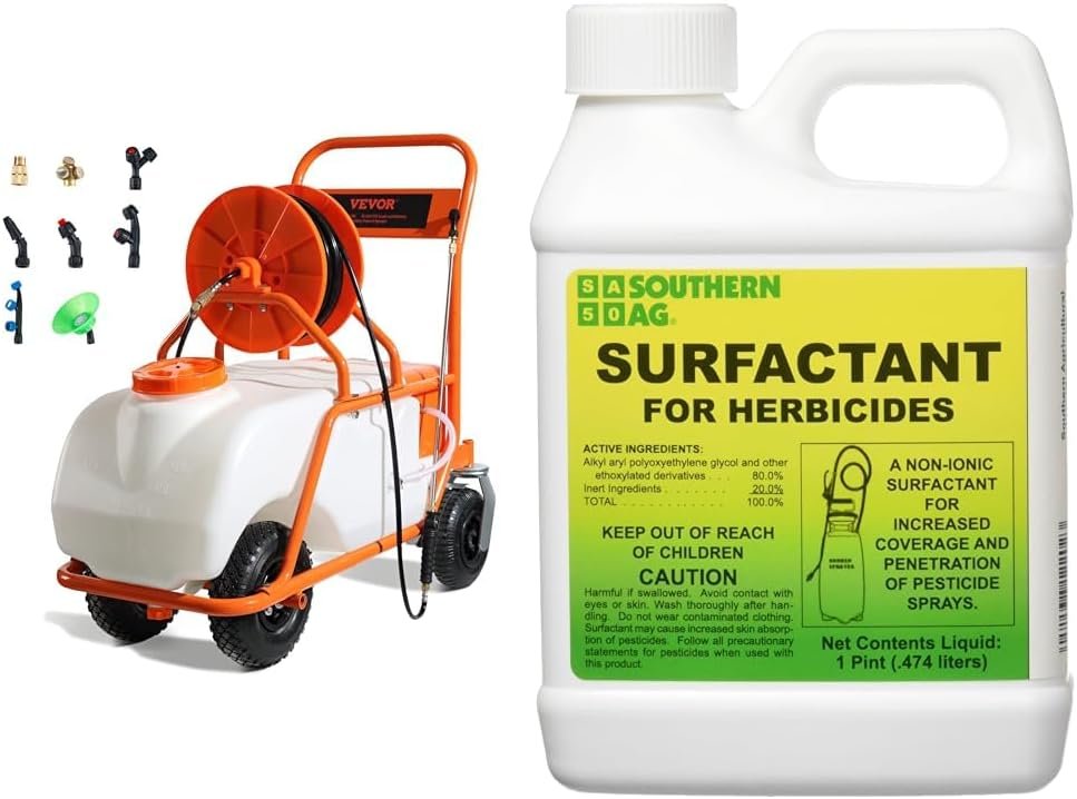 VEVOR 15 Gallon Battery Powered Garden Weed Sprayer with 16oz Southern