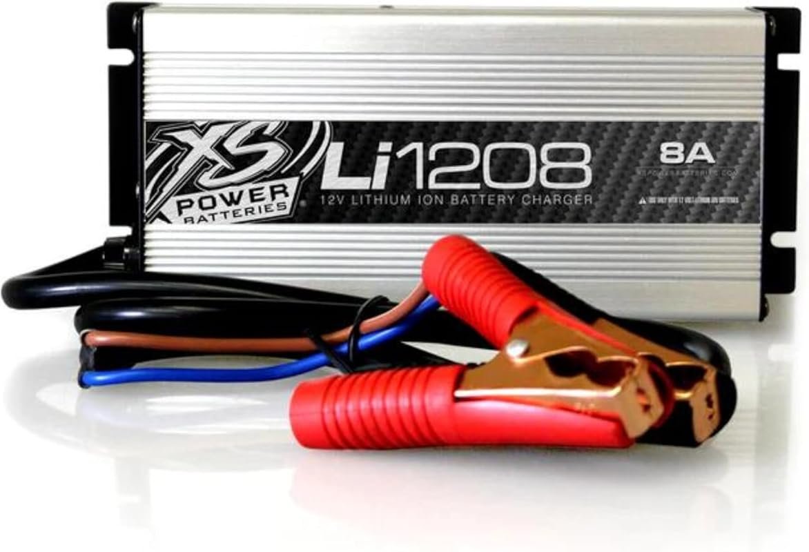 XS Power Li1208 High Frequency Lithium Battery IntelliCharger for Effi