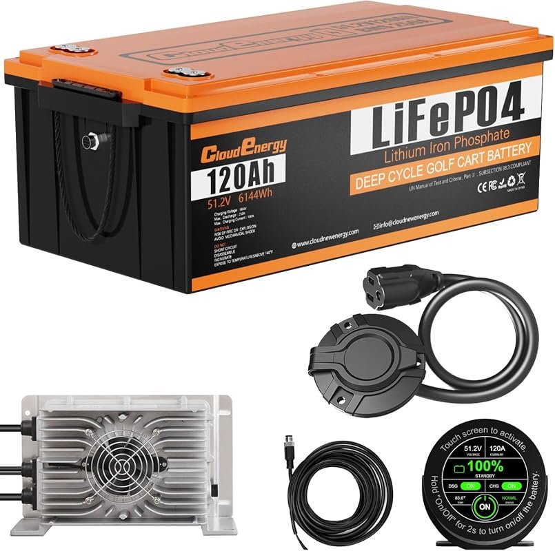 48V 120Ah LiFePO4 Golf Battery Kit