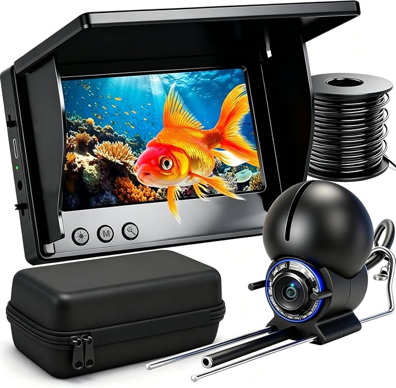 1080P HD Underwater Fishing Camera 4.3 Inch Screen with Night Vision a