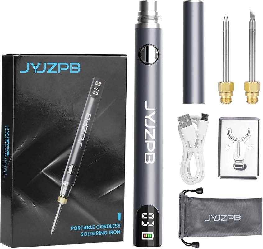 Rechargeable Cordless Digital Soldering Iron Kit
