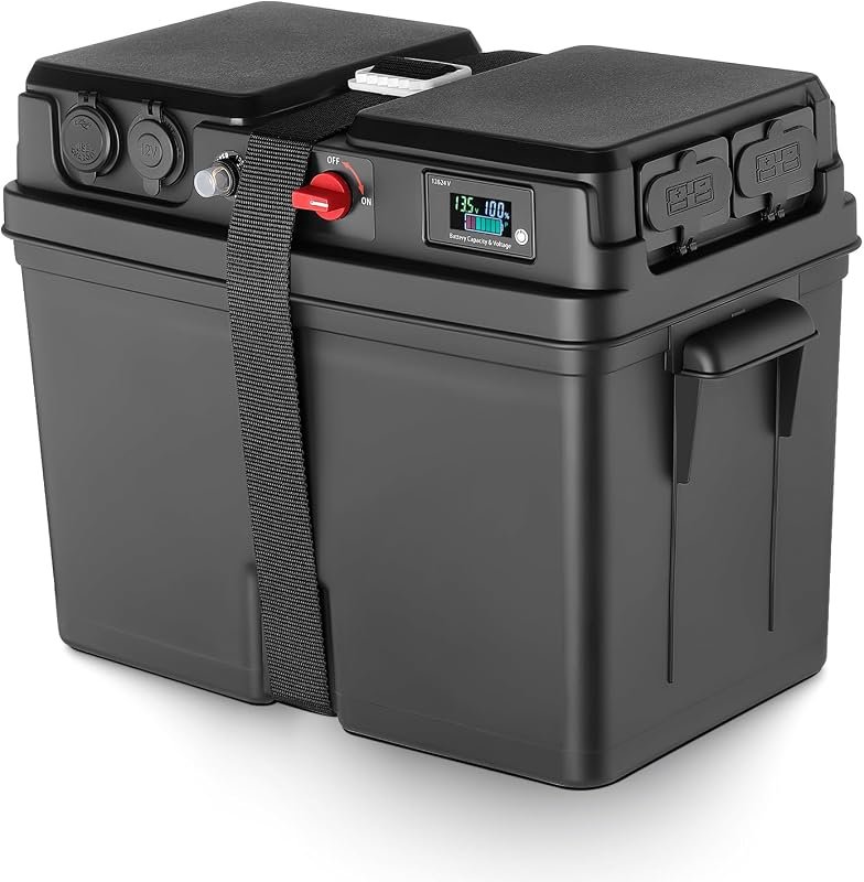 Trolling Motor Power Center Station Battery Box for Group 24/27/31 Mar