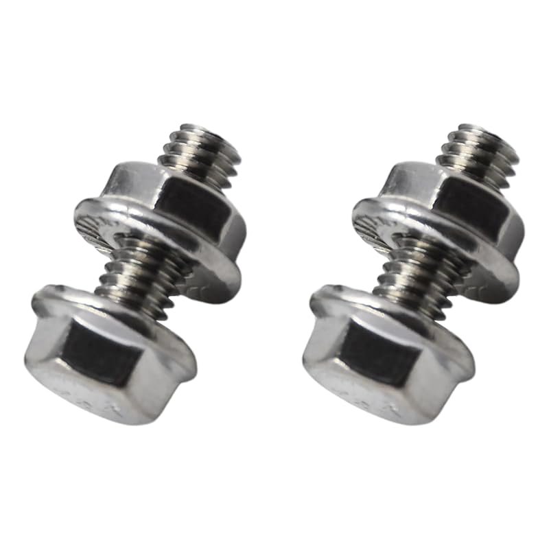 2PCS Hex Flanged Bolt and Nut Set for John Deere Lawn Tractors, Durabl