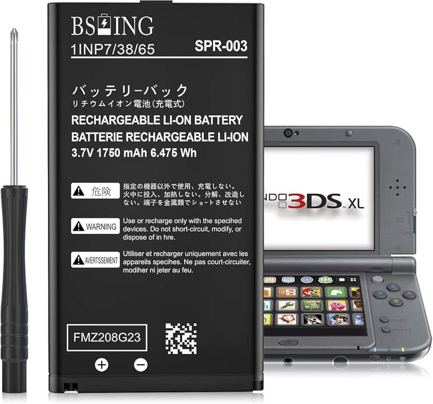 1750mAh High Capacity Replacement Battery for Nintendo 3DS XL and New