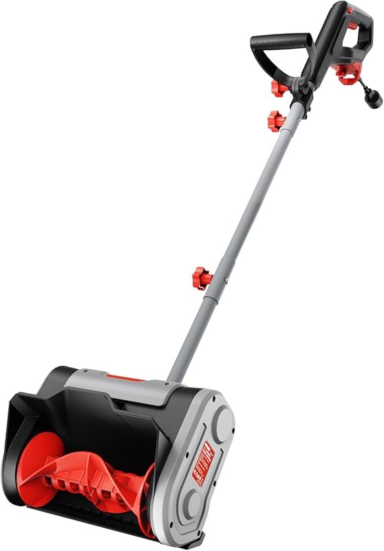 EWORK 1200W 11-Inch Corded Electric Snow Shovel for Driveways and Side