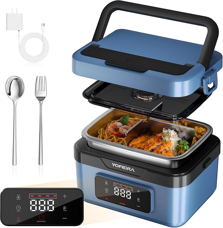 Yofidra Cordless Electric Heated Lunch Box