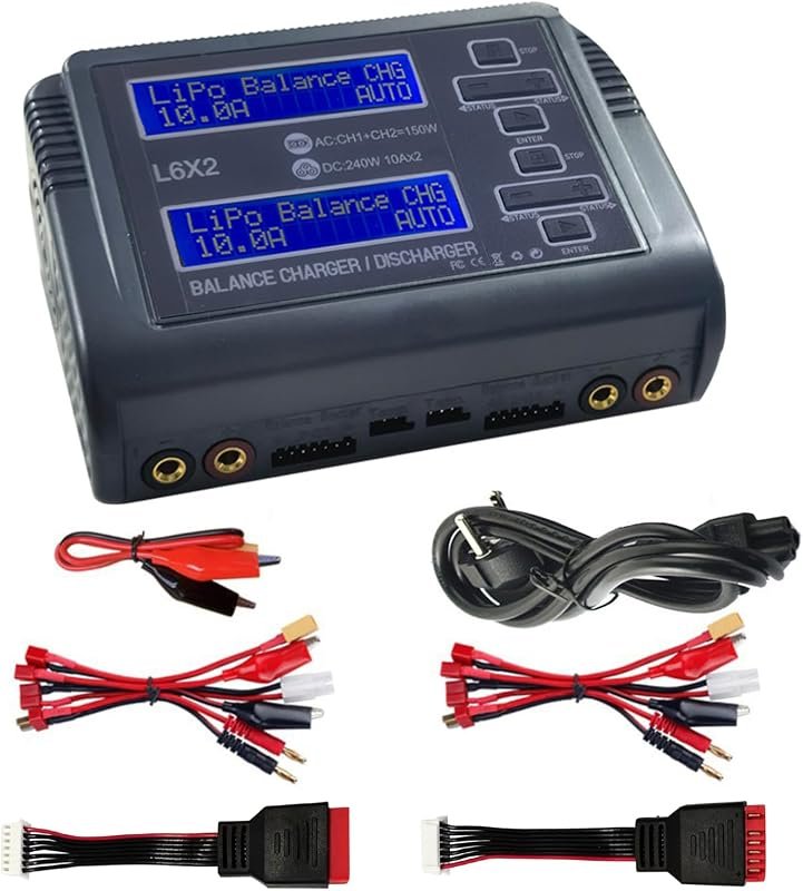 Dual Channel RC LiPo Battery Charger 390W Fast Balance Discharger for 
