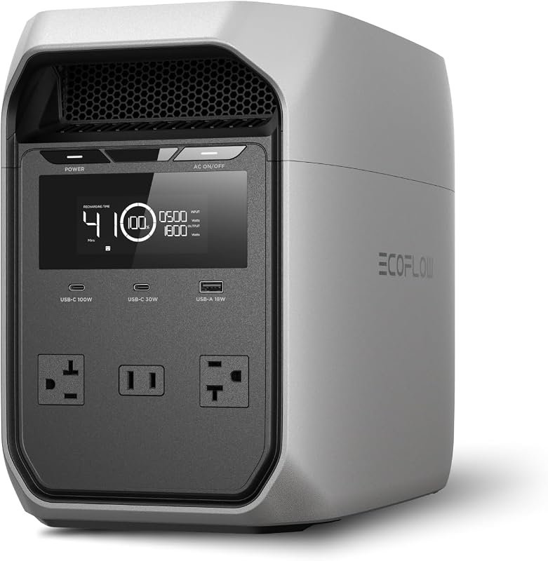 EF ECOFLOW Delta 3 Classic Portable Power Station, 1024Wh LiFePO4 Batt
