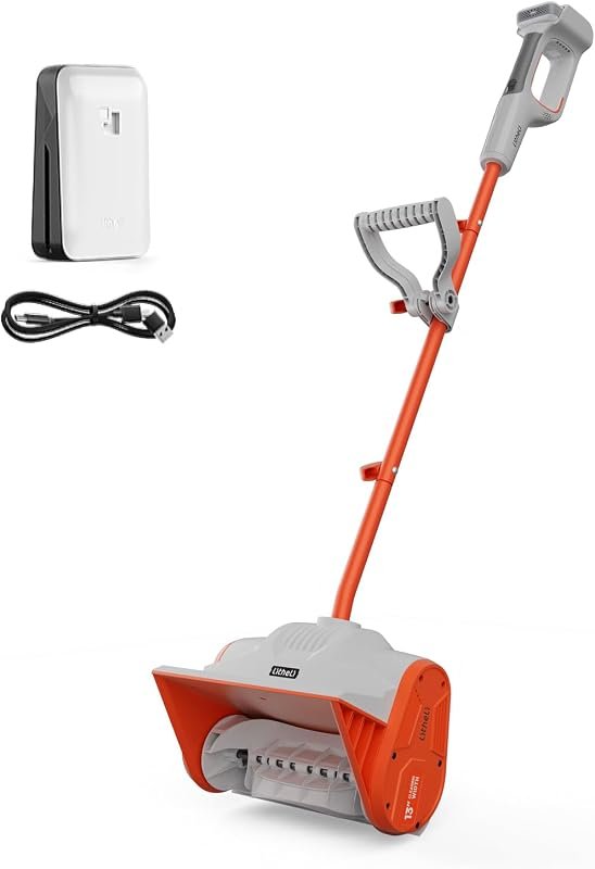 Litheli 20V Cordless Electric Snow Shovel, Lightweight Battery Powered