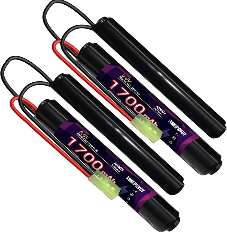 9.6V 1700mAh NiMH Rechargeable Nunchuck Stick Battery Pack with Mini T