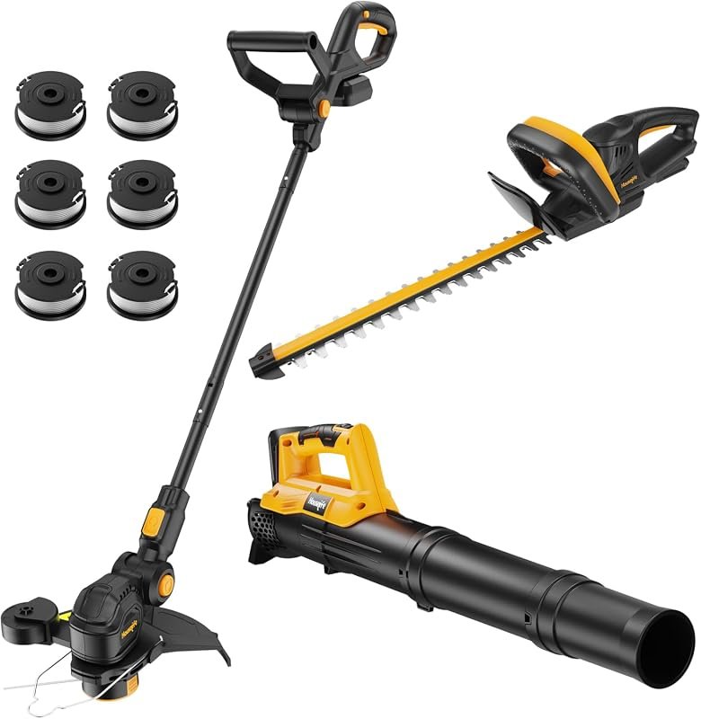 Cordless Trimmer Blower Hedge Combo
