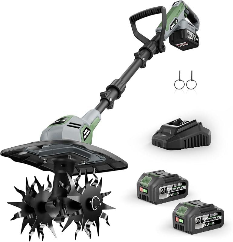 20V Cordless Electric Garden Tiller Cultivator