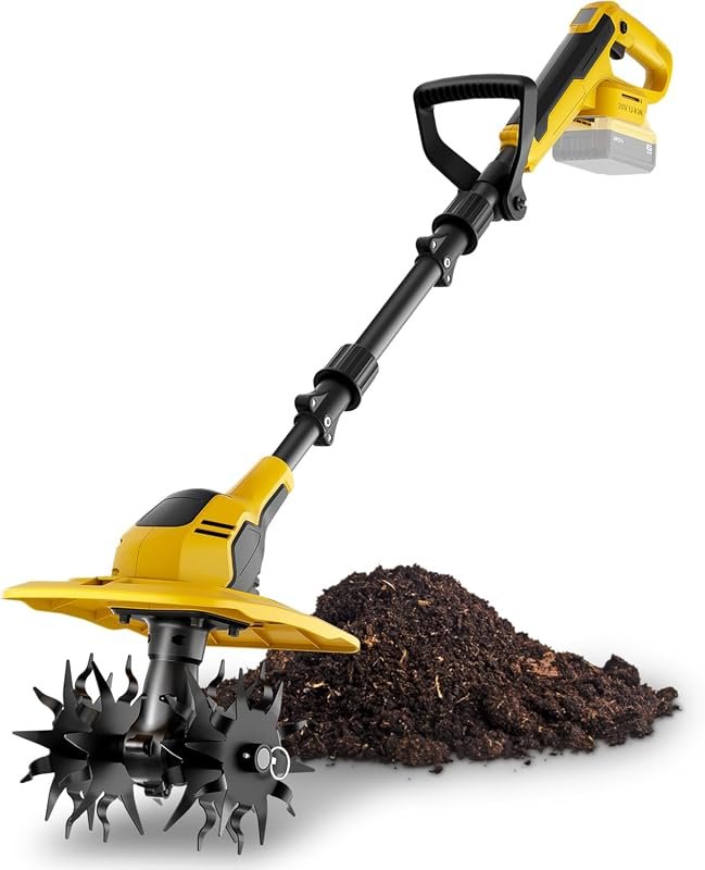 20V Cordless Garden Tiller Cultivator
