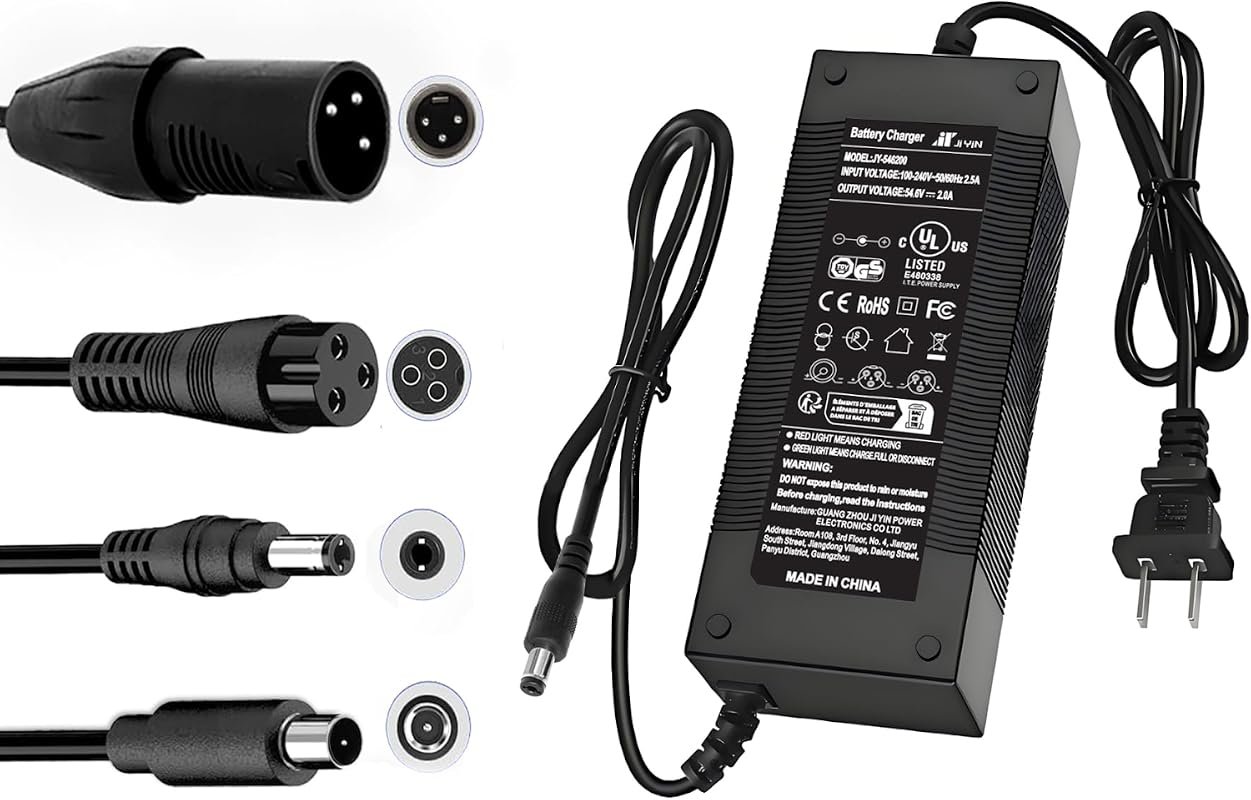 UL Certified 54.6V 2A Fast Electric Bike Charger for Lectric XP, Ecotr