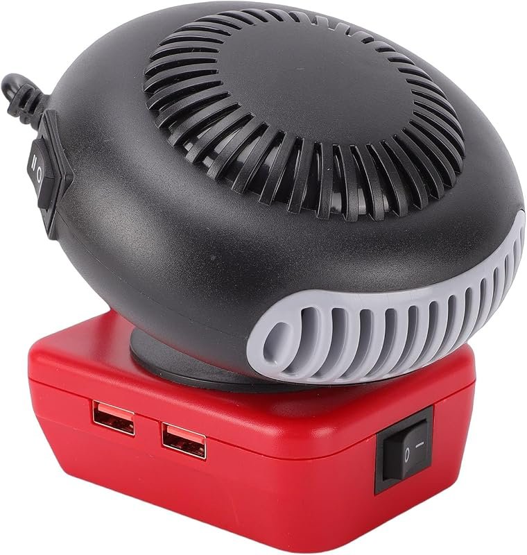 Diydeg 200W Portable Battery Operated Heater, 360-Degree Rotating Car 