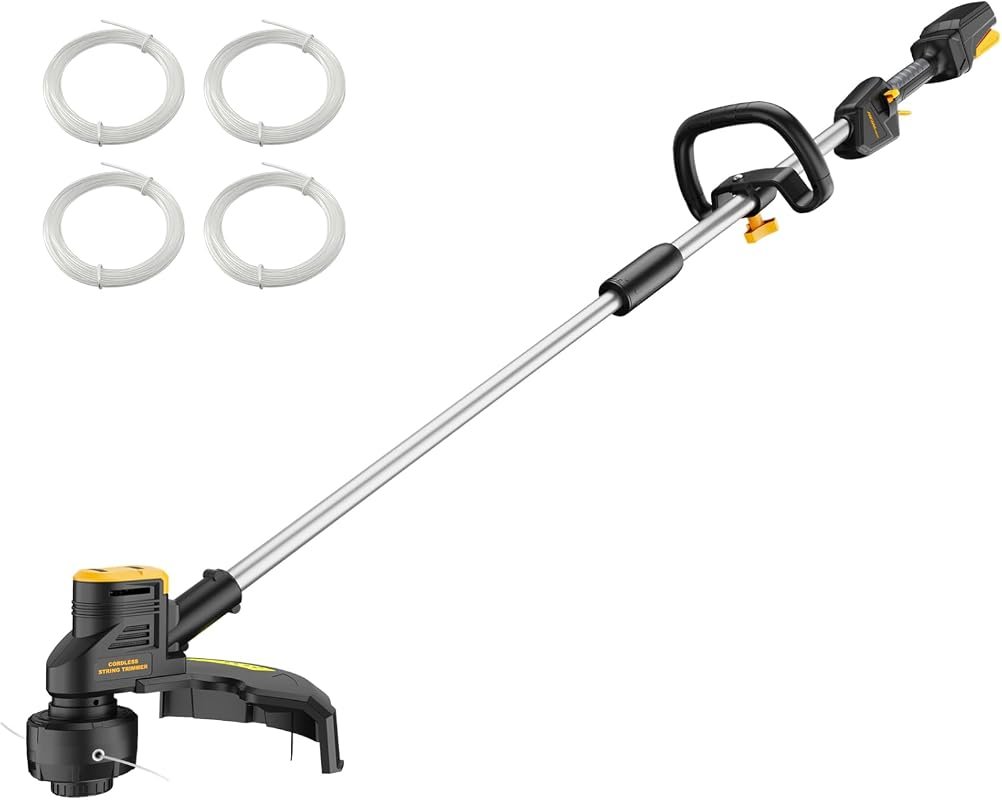 HEINPRO 16-Inch Brushless Cordless Weed Wacker Compatible with DeWalt 