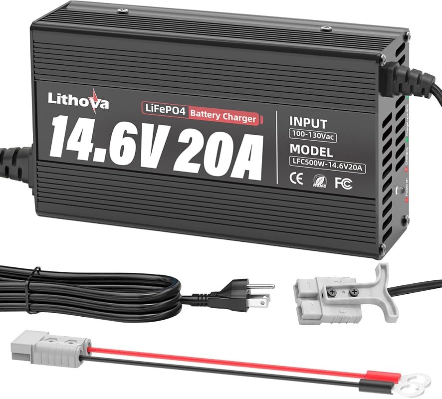 12V 20A LiFePO4 Battery Charger
