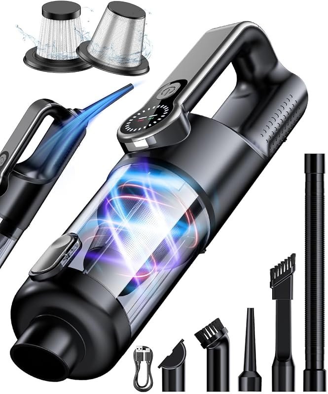 36000Pa Cordless Handheld Vacuum and Blower with LED Light for Powerfu