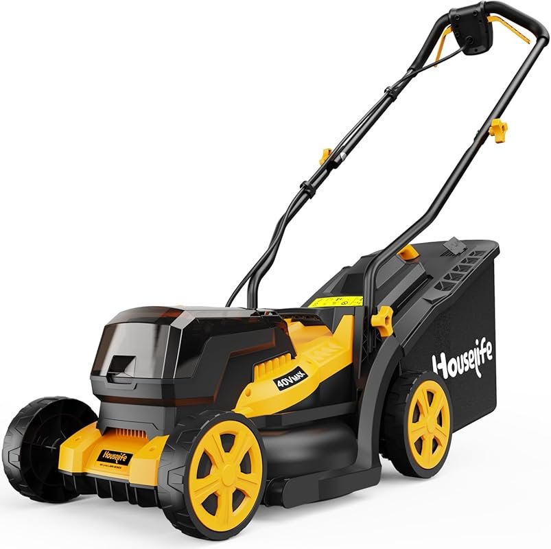 40V Cordless Lawn Mower for Dewalt 2x20V Batteries, 14-Inch Electric P