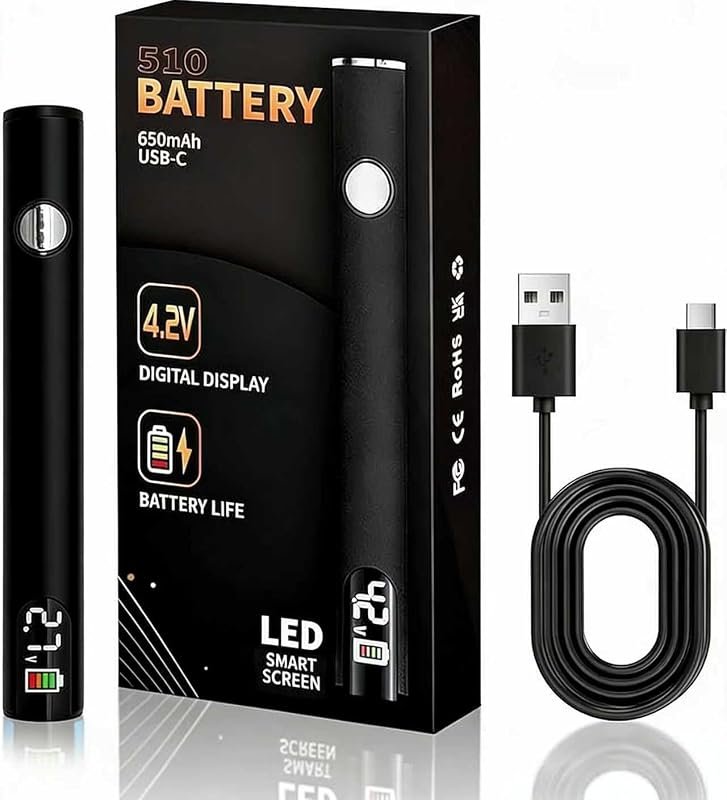 Portable USB-C Rechargeable Soldering Iron with LED Screen 510 Thread 