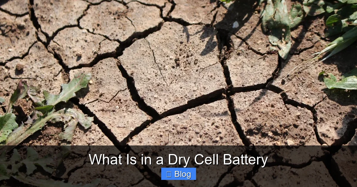 What Is in a Dry Cell Battery