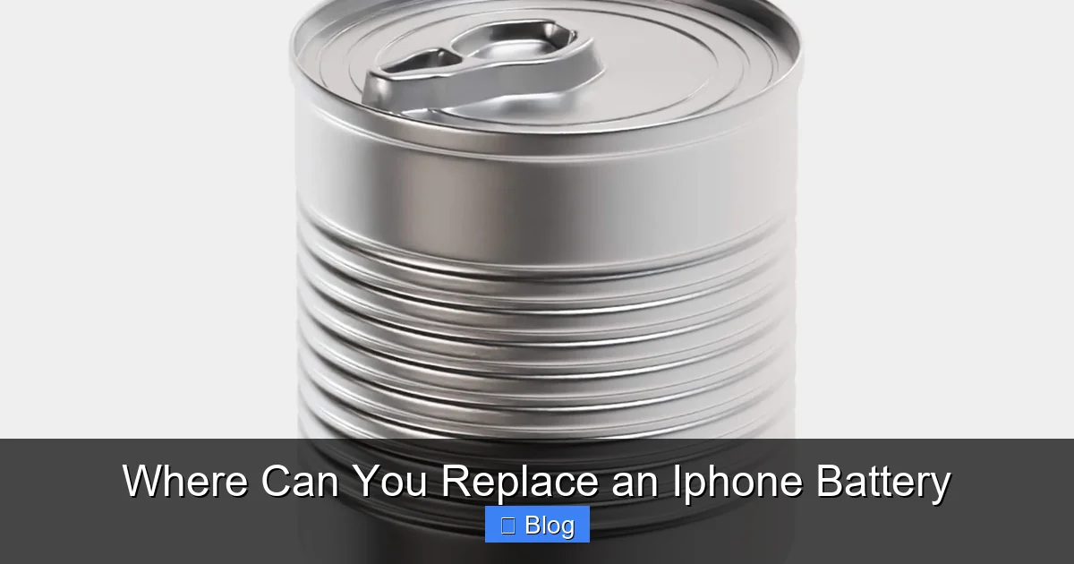 Where Can You Replace an Iphone Battery