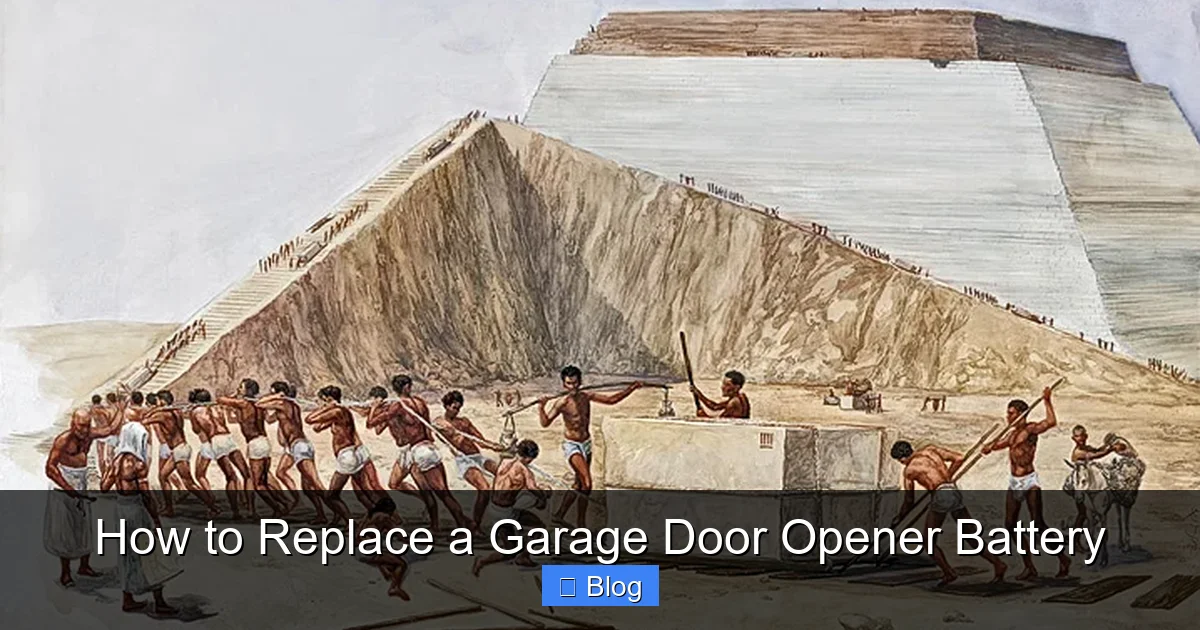 How to Replace a Garage Door Opener Battery