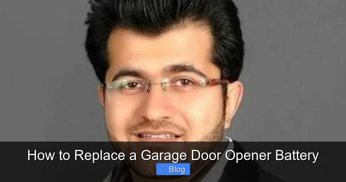 How to Replace a Garage Door Opener Battery
