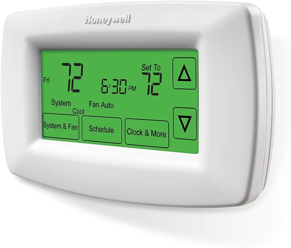 Honeywell Home RTH7600D 7-Day Programmable Touchscreen Thermostat, Eas