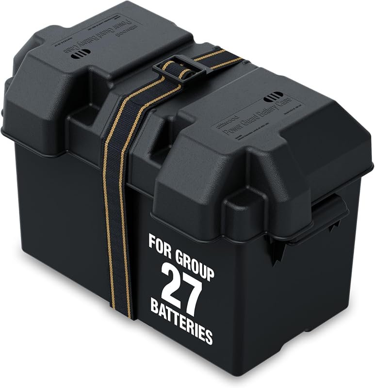 Attwood 9067-1 Vented Battery Box for Group 27 Series Batteries with I