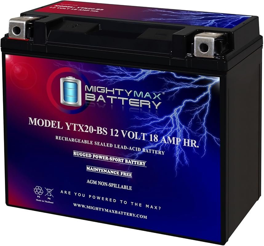 Mighty Max YTX20-BS 12V 18AH 270CCA Rechargeable Maintenance Free SLA 