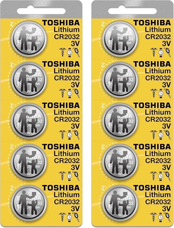 Toshiba CR2032 3 Volt Lithium Coin Battery Reliable High Performance P