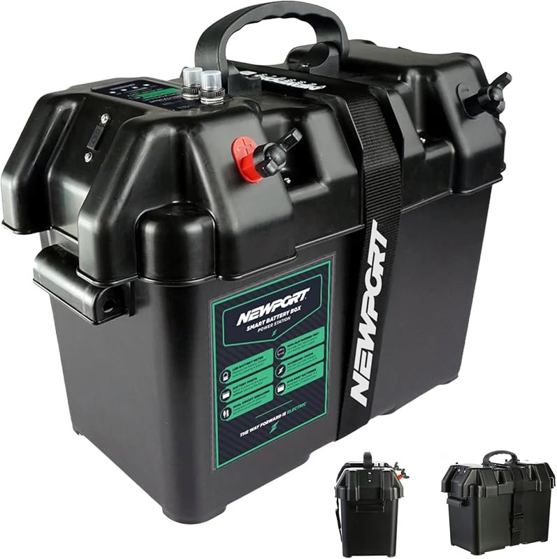 Newport Trolling Motor Smart Battery Box Power Center with USB and DC