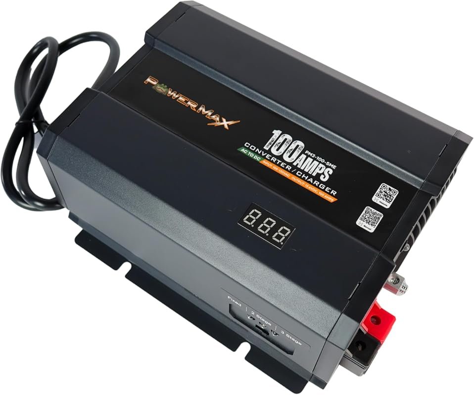 PowerMax PM4-100A 100A Deck Mount RV Converter Charger for Lithium and