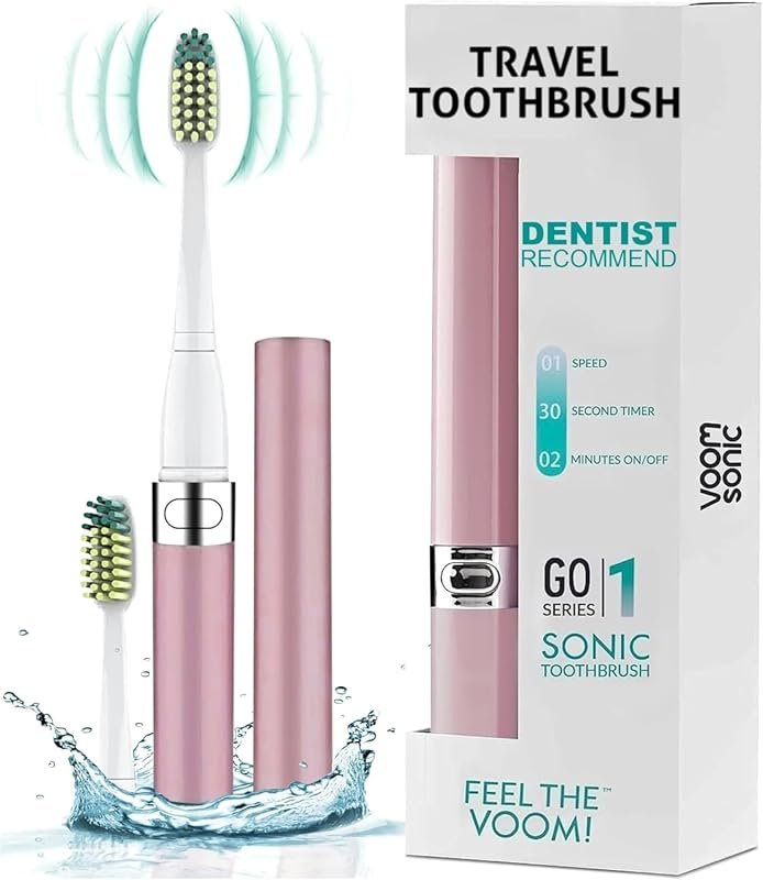 Voom Sonic Electric Toothbrush for Adults, Go 1 Series with 2 Speed Se