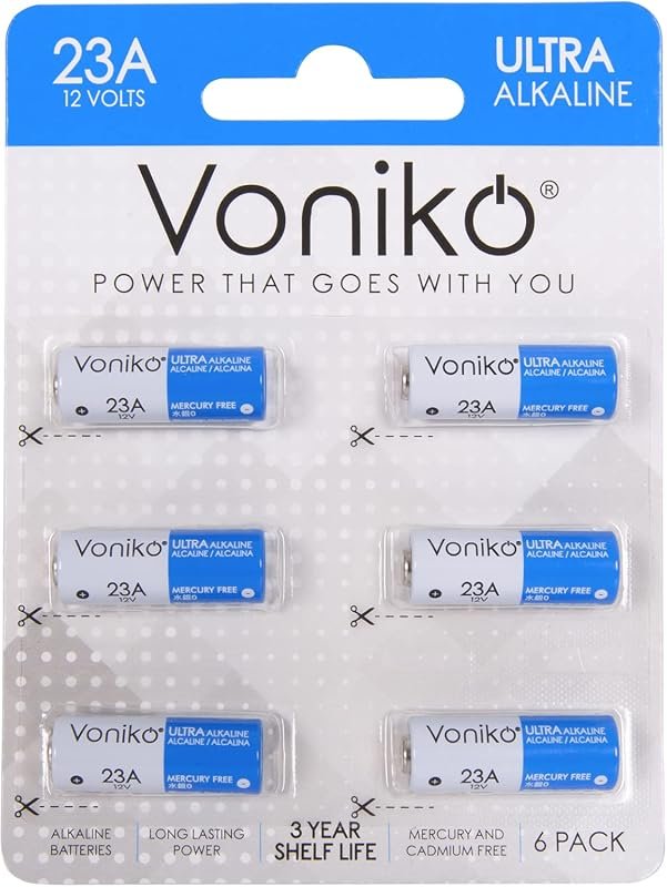 Voniko A23 12V Alkaline Batteries
