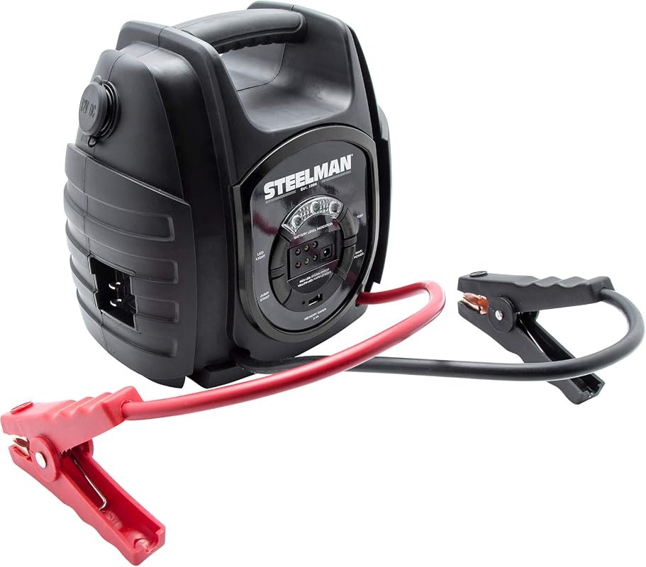 STEELMAN 600A Lithium-Ion Jump Starter Power Bank with Integrated Memo