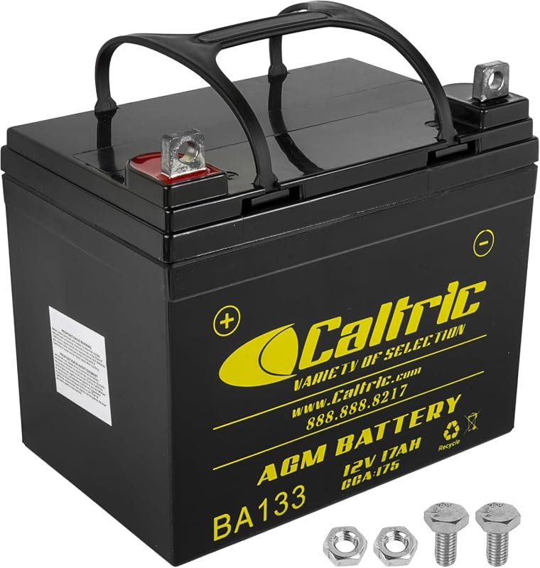 Caltric AGM Battery Compatible with John Deere L100 Series and LT Seri