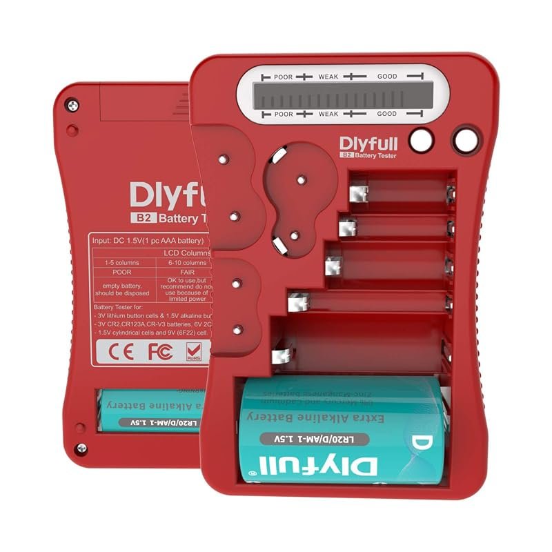 Dlyfull Universal Battery Tester with LCD Display