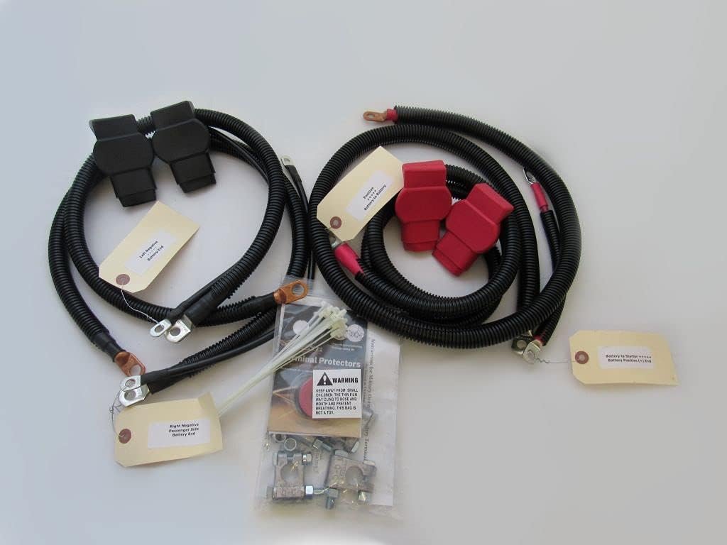 USA Made 3/0 Gauge Battery Cable Kit for 1994-1998 Dodge RAM 5.9L 12-V