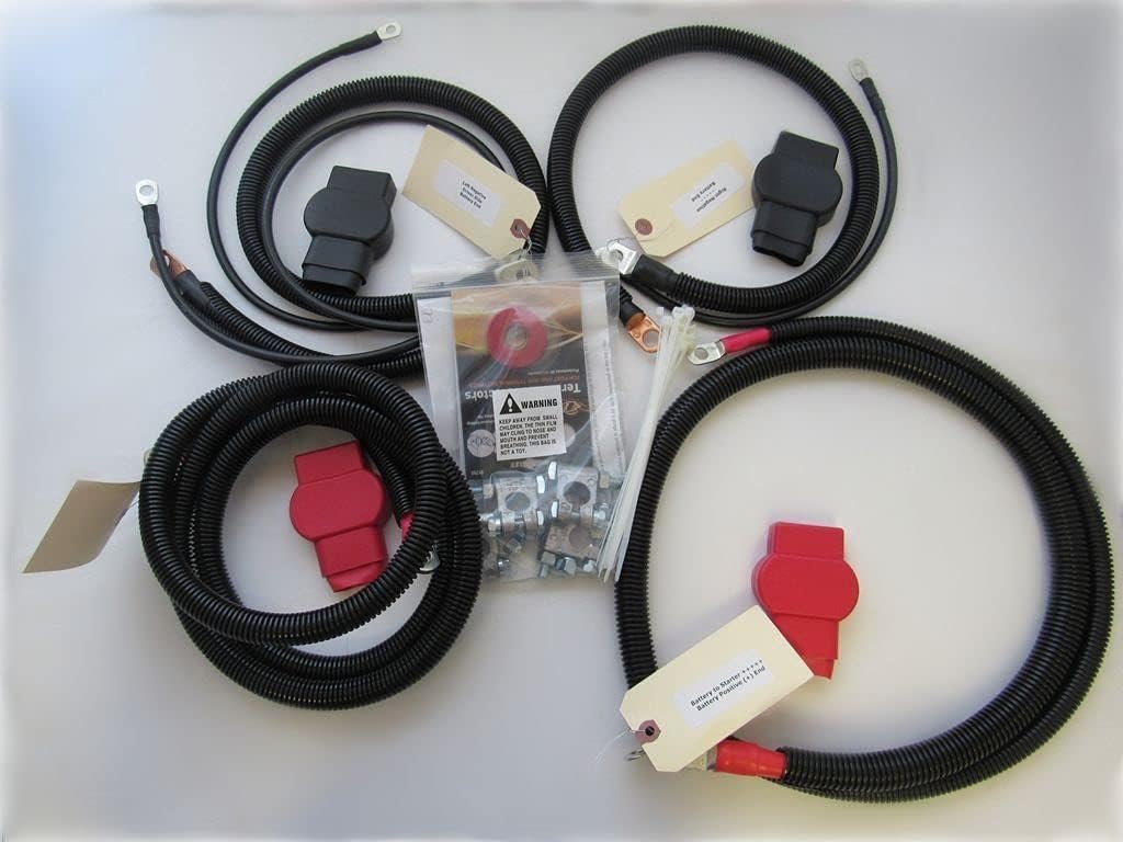 Heavy Duty 3/0 Gauge Battery Cable Kit for 2007.5-2009 Dodge RAM 6.7L 